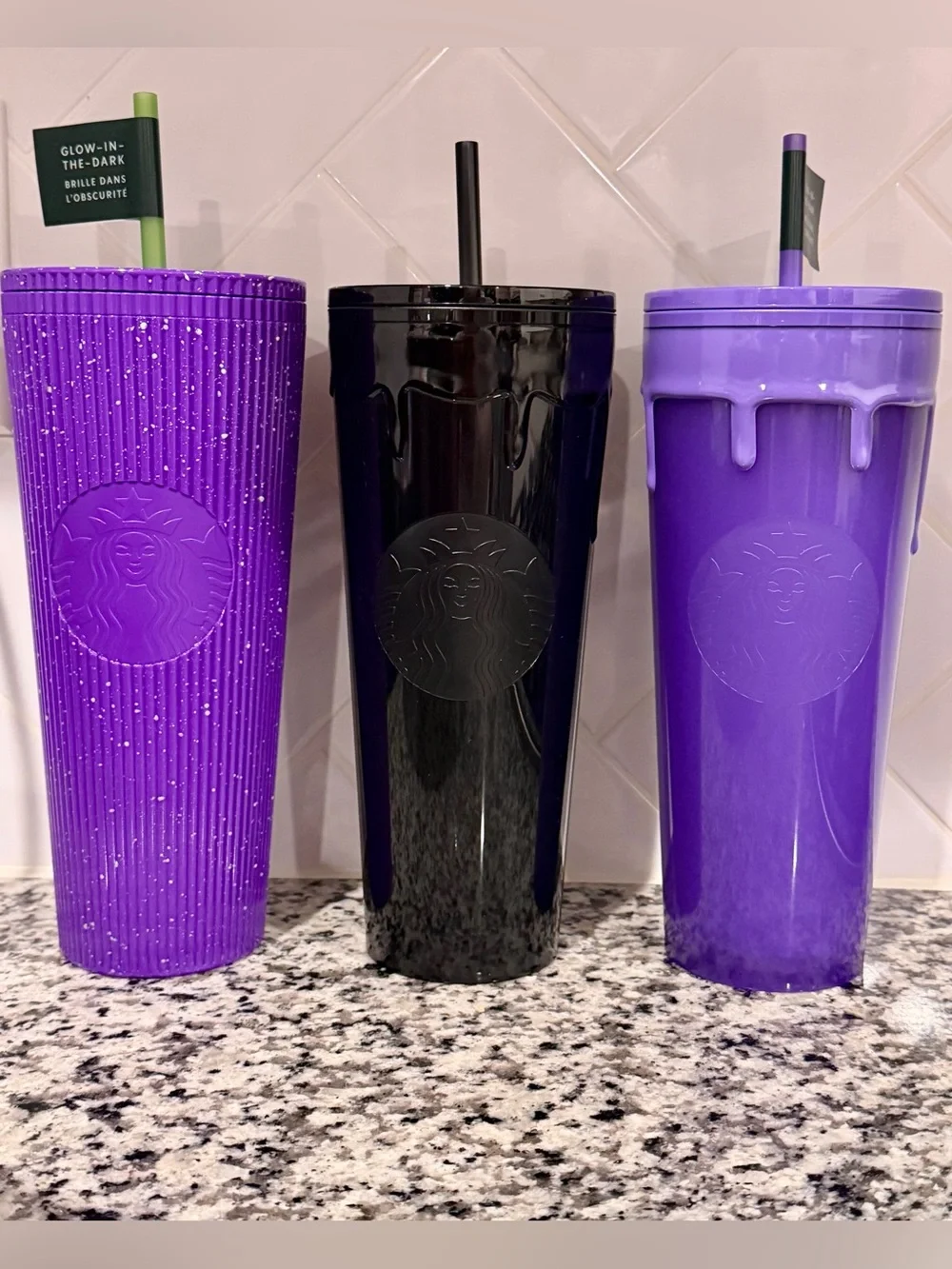 NWT Starbucks Halloween Slime Tumblers/Glow in the Dark